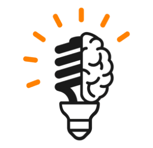 Bombilla con cerebro